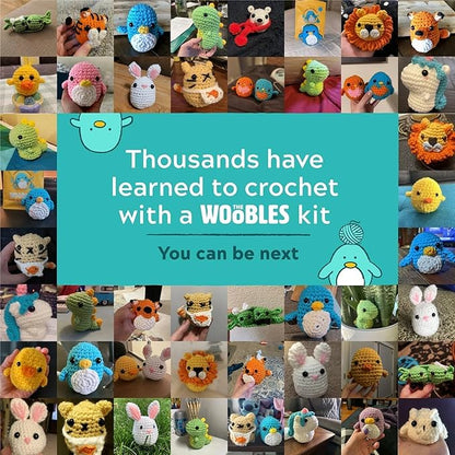 The Woobles Crochet Kit for Beginners - Easy Arts and Crafts Knitting & Crochet Animals Kit As Seen On Shark Tank - Felix The Fox