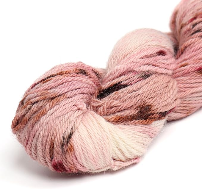 100% Baby Alpaca Yarn Wool 100g Hank DK Weight Hand Dyed Made in Peru - Heavenly Soft and Perfect for Knitting and Crocheting (Rose of The Andes, DK Hand Dyed - 100g Hank)