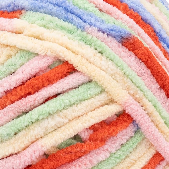 Lion Brand Yarn, Cover Story Favorite Blanket Yarn for Knitting and Crochet, 223 Yards, Macarons, 2 Pack
