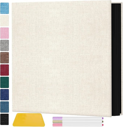 Zesthouse Photo Album Self Adhesive Pages, 60 Pages Magnetic Scrapbook Albums with Sticky Page, Photos Album Holds 8x10 & 5X7 & 4x6 & 6x8 & 3x5, Large Picture Book Ideal Gift for Family Wedding Baby