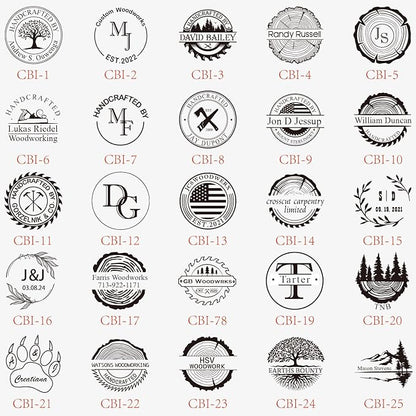 Sunamd Custom Electric Branding Iron for Wood, Adjustable Temperature Wood Branding Iron Personalized Wood Burning Letter Stamp, Create Your Logo Stamp for Leather Food, Handcraft & Wedding Gift(1.5")