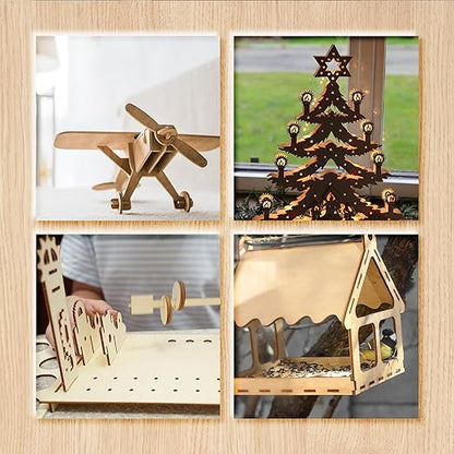 36 Pack Basswood Sheets,Plywood Board 1/8 Inch Unfinished Wood,3mm Plywood for Laser Cutting,Boards for Crafts for DIY Plywood Sheets Unfinished Wood Boards for Laser Cutting(20inchx12inch)