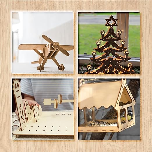 36 Pack Basswood Sheets, Plywood Board 1/8 Inch Unfinished Wood,3mm Plywood for Laser Cutting,Boards for Crafts for DIY Plywood Sheets Unfinished Wood Boards for Laser Cutting(16inchx16inch)