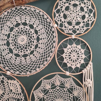 2 Pack 2.75'' Embroidery Hoop, Guofa 7CM Round Beech Wood Cross Stitch Hoops, Hanging Embroidery Frame Hoop for Decoration