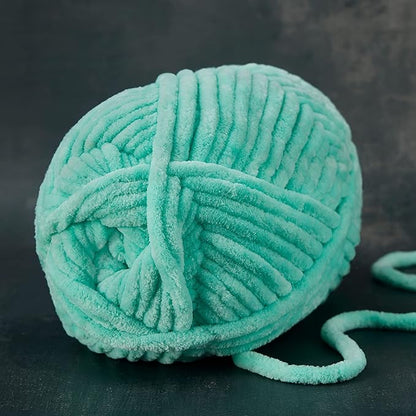 Loops & Threads Sweet Snuggles Yarn - Solid Yarn for Knitting, Crochet, Weaving, Arts & Crafts - Mint, Bulk 18 Pack