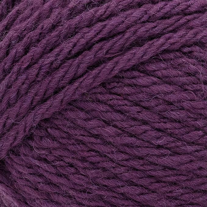 Lion Brand Yarn, Hue + Me Chunky Yarn for Crocheting, Knitting, and Crafts, Aubergine, 3 Pack