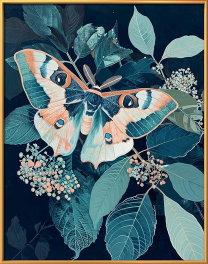 Leczany Cross Stitch Stamped Kits Patterns Craft Kit Needlepoint Full Range of Embroidery Starter Kits Beginners for DIY 11CT 3 Strands | Beautiful Butterfly 13.4×17.4 inches