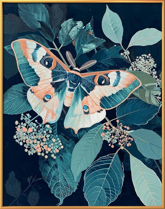 Leczany Cross Stitch Stamped Kits Patterns Craft Kit Needlepoint Full Range of Embroidery Starter Kits Beginners for DIY 11CT 3 Strands | Beautiful Butterfly 13.4×17.4 inches