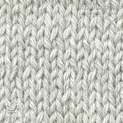Worsted Set (6 x 1.75 oz) Super Soft Baby Alpaca Knitting Yarn Silver Gray 656 Yards