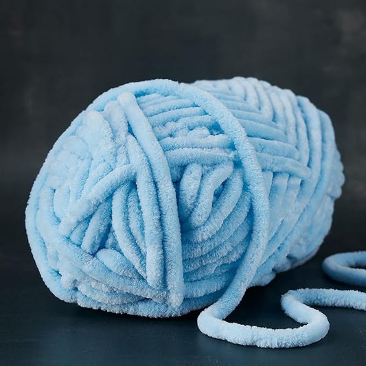 Loops & Threads Sweet Snuggles Yarn - Yarn for Knitting, Crochet, Weaving, and Arts & Crafts - Blue, Polyester, 8.8 oz