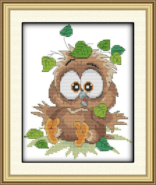 CROSSDECOR Cross Stitch Stamped Kits Pre-Printed Embroidery Patterns for Beginners Adults, DIY Embroidery Crafts Needlepoint Starter Kits- Bird