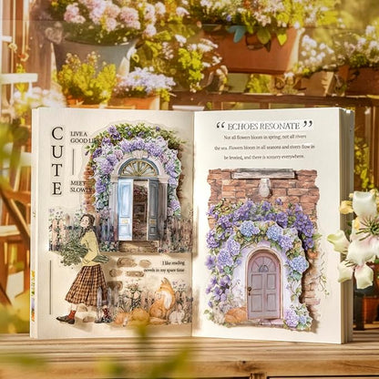 AuriicLeaf Pop-up Door Cardstock Sticker Set, 60PCS Fantasy Portal Stickers for Scrapbooking, Journaling, DIY Crafts and Planner Decoration