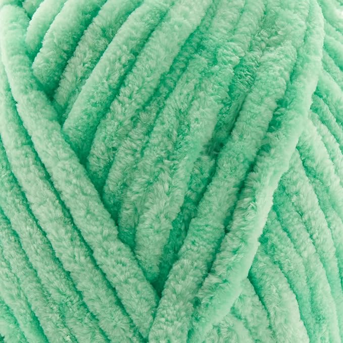 Loops & Threads Green Ash Sweet Snuggles Yarn – Jumbo Weight Yarn for Knitting, Crochet, Weaving, Arts & Crafts, 18 Pack
