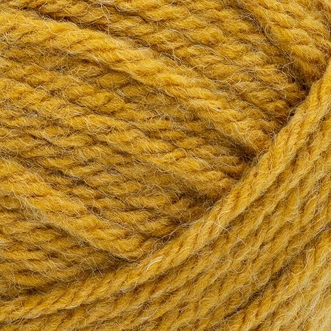 Lion Brand Yarn, Hue + Me Chunky Yarn for Crocheting, Knitting, and Crafts, Mustard, 1 Pack
