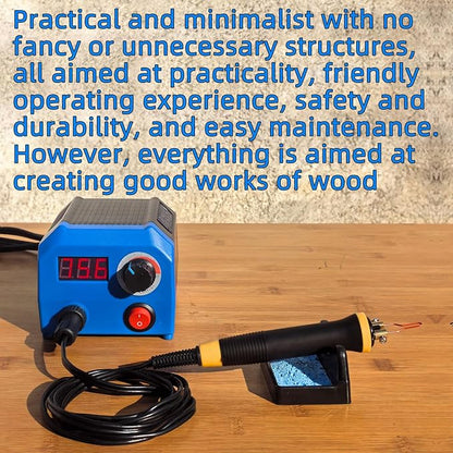 FIRElood LH55-1 wood burning kit,wood burning tool,digitally adjustable temperature wood burner kit,professional wood burner tool kit for adults beginners craft,pyrography pen (LH55-A pen)