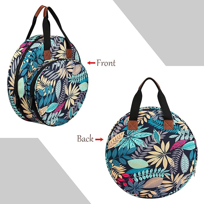 Embroideries Bags Embroidery Storage Embroidery Project Bag 600D Oxford Bag for Cross Stitch Embroidery Supplies Multifunctional Portable Carrying Bag Beginner Embroidery Kit for Adults (Bag ONLY)