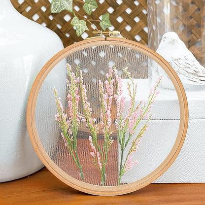 2 Pack 2.75'' Embroidery Hoop, Guofa 7CM Round Beech Wood Cross Stitch Hoops, Hanging Embroidery Frame Hoop for Decoration