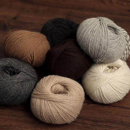 Origins - 100% Baby Alpaca Yarn Wool Set of 3 Skeins (150 Grams) DK Weight Made in Peru Natural Colors (Undyed) Heavenly Soft Perfect for Knitting and Crocheting (Sacred Soil, Origins 3 Skeins DK)