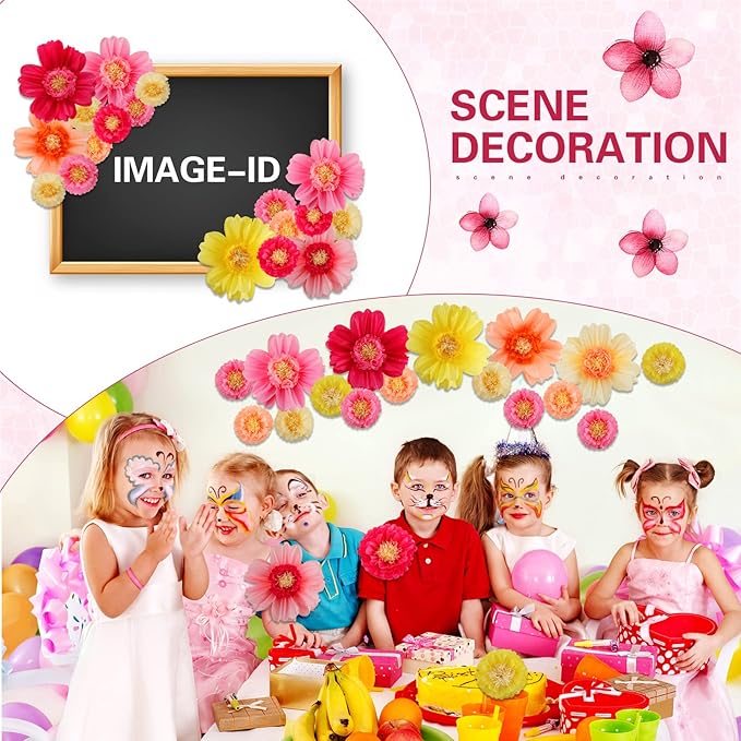 Crowye 36 Pcs Large Colorful Tissue Paper Flowers Decorations 20" Giant Fiesta Craft Crepe Paper Flowers for Wall Decor Backdrop Mexican Wedding Birthday Carnival Party (Fresh Color)