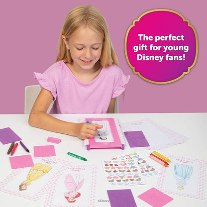 Fashion Plates Disney Princess – Mix-and-Match Drawing Kit, Arts and Crafts, Coloring, Art Supplies, Craft Supplies, Stencils, Crayons Included, Create Your Own Designs, Ages 6+