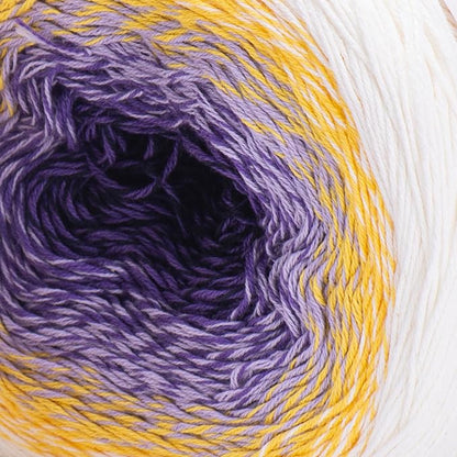 1 Skein/Pack Yarnart Flowers Gradient Yarn, Each Ball 8.8 Oz (250gr) / 1094 Yards (1000m), 55% Cotton 45% Acrylic, Superfine Fingering Weight for Knitting and Crochet, 307 - White Purple