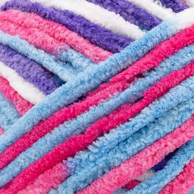 Lion Brand Yarn, Cover Story Favorite Blanket Yarn for Knitting and Crochet, 223 Yards, Dreamhouse, 2 Pack