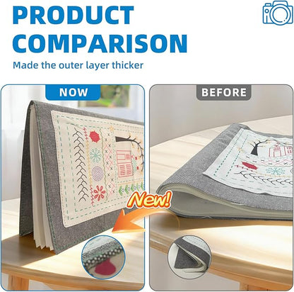 Nyrvexa 2026 New Embroidery Stitch Book Kit,Comes with a Complete Toolkit and Instructional Tutorial,Portable All Scenario Embroidery Stitch Book for Beginners and Enthusiast