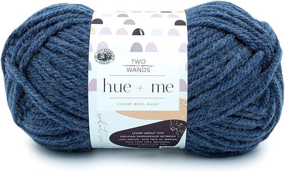 Lion Brand Yarn, Hue + Me Chunky Yarn for Crocheting, Knitting, and Crafts, Magic Hour, 1 Pack