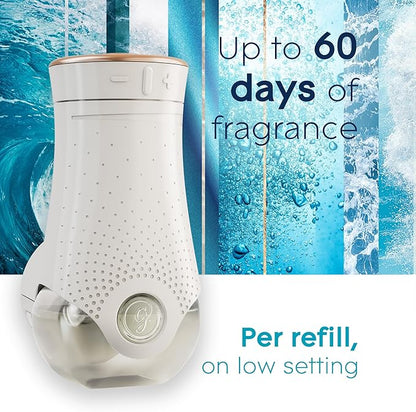 Glade PlugIns Refills Air Freshener, Scented and Essential Oils for Home and Bathroom, Aqua Waves, 6.7 Fl Oz, 10 Count (Packaging May Vary)