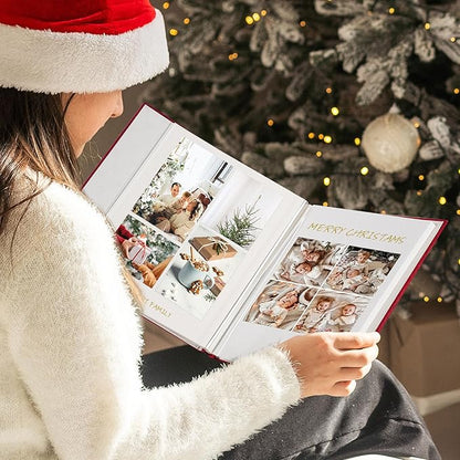 Vienrose Photo Album Self Adhesive 4x6 5x7 3x5 8x10 Scrapbook Album DIY Scrap Book with Metallic Pen 120 Pages