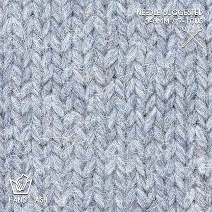 Bulky Set (6 x 1.75 oz) Super Soft Baby Alpaca Knitting Yarn Glacier 328 Yards