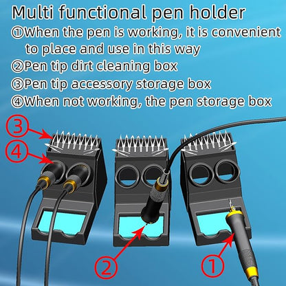 FIRElood LH30 Wood Burning Kit, Digitally Adjustable Temperature Wood burner Pen Kit, Wood Burning Tool, Professional Wood Burner Tool Kit for Adults and Beginners Craft (LH30-2 NEW)