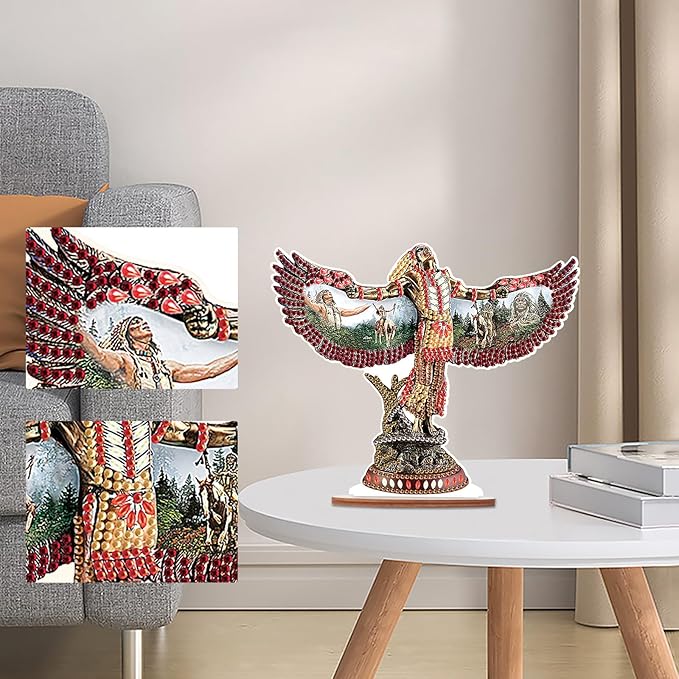 Tontut DIY Diamond Art Painting kit Ornament, Wings Religious Handmade Three-Dimensional Ornaments, The Perfect Combination of Decoration and Art, Excellent Choice for Home Decoration Gifts
