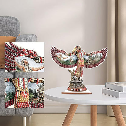 Tontut DIY Diamond Art Painting kit Ornament, Wings Religious Handmade Three-Dimensional Ornaments, The Perfect Combination of Decoration and Art, Excellent Choice for Home Decoration Gifts