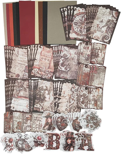 Vintage Scrapbooking Supplies Pack(100 Pieces) for Junk Journal Decoupage Paper Scrapbook Planner Sticker Aesthetic Cottagecore Collage Craft Album (03)