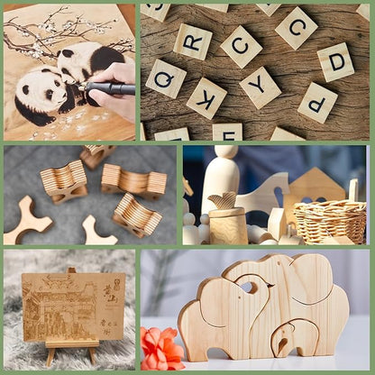 24 Pack Basswood Sheets 1/16x12X12Inch,Plywood Sheets for Crafts.Unfinished Wood Boards for Laser Cutting & Engraving,Burning,Balsa Wood Sheet for Painting