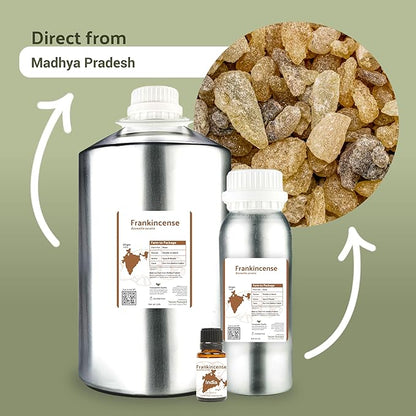 Nature Packaged Frankincense Essential Oil - Direct from Madhya Pradesh, India - Pure Essential Oil for Diffusers and Aromatherapy | 100% Pure Therapeutic Grade Natural Aceite de Incienso (22lbs)