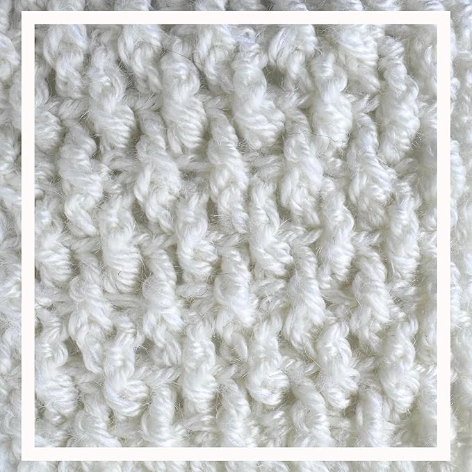 Woolen Delights Soft Wool Yarn for Crocheting, 3-Pack (522Yds / 300G), Free Patterns - #4 Medium Aran/Heavy Worsted Weight Wool Yarn for Knitting - Snow White