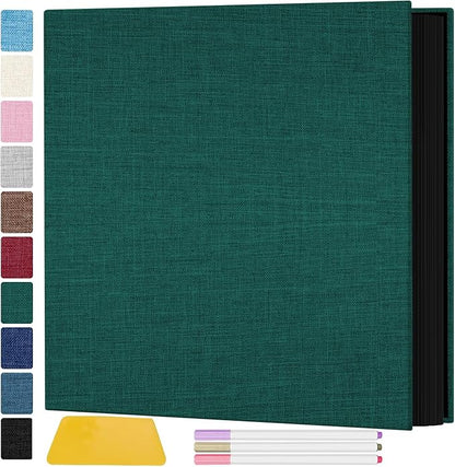 Zesthouse Photo Album Self Adhesive Pages, 60 Pages Magnetic Scrapbook Albums with Sticky Page, Photos Album Holds 8x10 & 5X7 & 4x6 & 6x8 & 3x5, Large Picture Book Ideal Gift for Family Wedding Baby