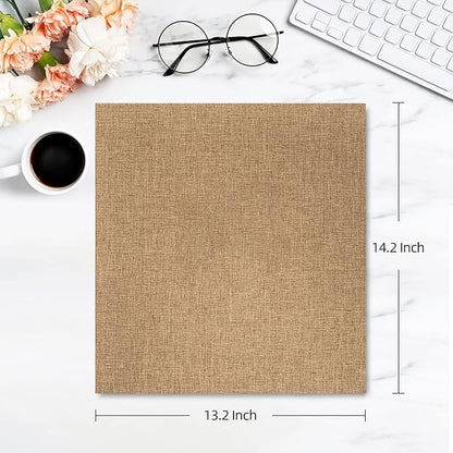 potricher Photo Album for 4x6 600 Photos Linen Cover Extra Large Capacity Picture Book for Family Wedding Anniversary and Baby (Khaki)