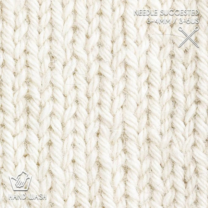 Worsted Set (6 x 1.75 oz) Super Soft Baby Alpaca Knitting Yarn Ecru 656 Yards