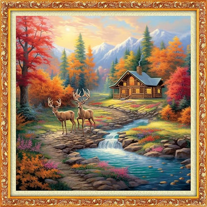 Funxvoot Stamped Cross Stitch Kits Beginners Full Range of Embroidery Starter Kits for Adults 11CT Printed Cross Stitch Kits for Beginners Adults- (CrossStitch69)
