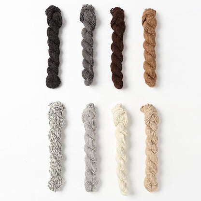 Origins Limited Collection - 100% Baby Alpaca Yarn Wool Set of 8 Hanks (200 Grams) DK Weight Made in Peru Natural Undyed Colors Heavenly Soft Perfect for Knitting and Crocheting (Assorted Colors, DK)