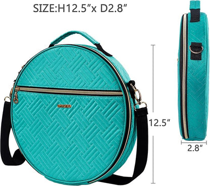 | Round Embroidery Bag - Storage Organizer with Multiple Pockets for Cross Stitch & Embroidery Kits