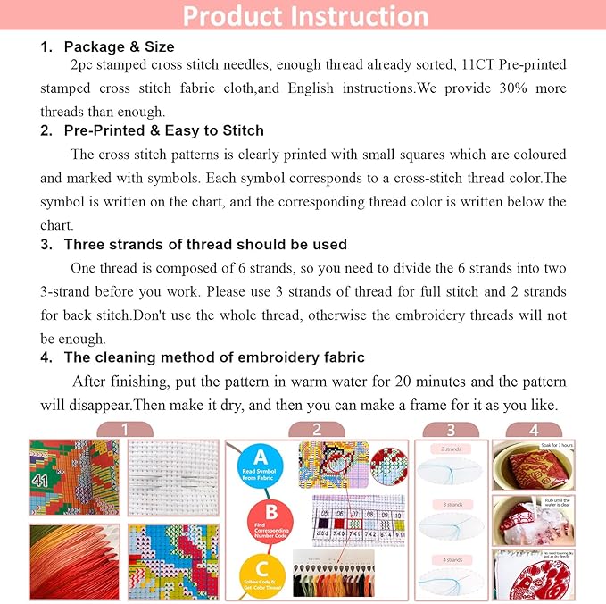 Zhenqing Golden Autumn Cross Stitch Kit – 11CT 152x60cm Large Aida Cloth with Maple Leaves & Stone Path – Warm-Toned Fall Landscape Wall Art Decor(64676)