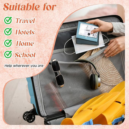 Knitgrip 50 Boxes Mini Travel Sewing Kit Quick Fix Sewing Kits Bulk Basic Portable Pre Threaded Needle Emergency Repair Tool for Christmas Gifts Beginner Traveler Home Hotel (White)