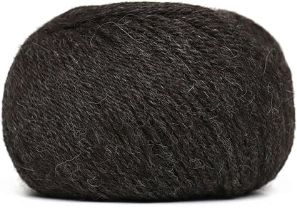 Origins - 100% Baby Alpaca Yarn Wool Set of 6 Skeins (300 Grams) DK Weight Made in Peru Natural Colors (Undyed) Heavenly Soft Perfect for Knitting and Crocheting (Midnight Gray, Origins 6 Skeins DK)