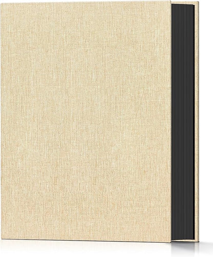 Popotop Photo Album 4x6 100 Pockets for Wedding Gifts,Linen Hardcover Picture Albums for Family Anniversary Baby Vacation Pictures