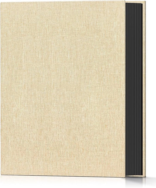 Popotop Photo Album 4x6 100 Pockets for Wedding Gifts,Linen Hardcover Picture Albums for Family Anniversary Baby Vacation Pictures