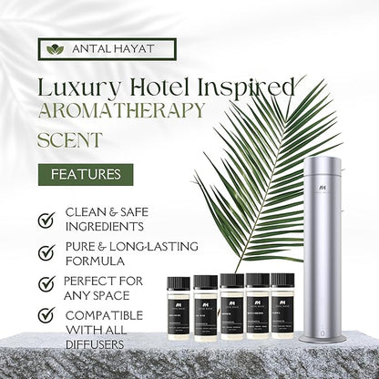 Hotel Scent Zarwa Diffuser Oil 50ml – Inspired by Aventus Cologne – Premium Home Scent – Essential Oil with Lemon, Patchouli, Cedarwood – Luxury Aromatherapy Refill for Diffusers